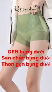 Quần Lót GEN bụng dưới Queenbe GLDL054 nâng mông bằng cotton phối ren