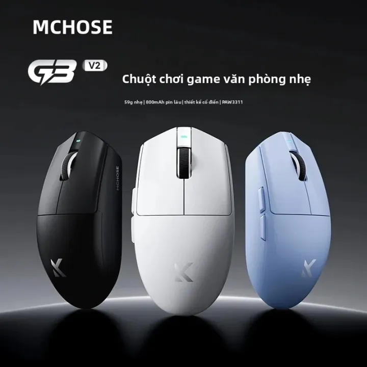 MCHOSE | Chuột Chơi Game Không Dây MCHOSE G3 V2 59g Nhẹ, Ba Chế Độ, Bluetooth, Hiệu Suất Cao PAW3395 Dành Cho Game Và Văn Phòng | BigBuy360 - bigbuy360.vn MCHOSE | Chuột Chơi Game Không Dây MCHOSE G3 V2 59g Nhẹ, Ba Chế Độ, Bluetooth, Hiệu Suất Cao PAW3395 Dành Cho Game Và Văn Phòng | BigBuy360 - bigbuy360.vn