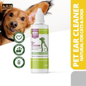 Pawfect Ear Cleanse - Natural Pet Ear Cleaner for Dogs and Cats - Ear Drops Ear Mites Ear Care Odor Removal Mites Drops Eye Drops Infection Solution Cleaner Ear Powder Hair Removal Powder Vet Ear Drops Pet Ear Cleaner Ear Care Odor Removal Pets Emoporium