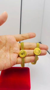 stainless steel bracelet padre pio st.benedict gold plated no tarnish high quality bracelet 18cm