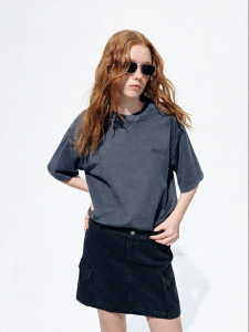 MO&Co. | Summer New T-Shirt Styled Layered Low Waistline Dress