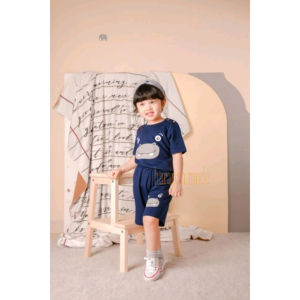 Setelan Anak Model Terbaru StarKids Motif Animal Untuk Anak Cewek Cowok/ Stelan Anak lengan pendek bahan baby terry Untuk Anak Perempuan Laki-laki baju anak 1 - 6 th