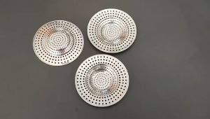 3Pcs Stainless Steel Anti-Blocking Floor Drain Net Cover Shower Drain Hole Mesh Strainers Bathroom Sewer Anti-debris Hair Catchers Mesh Cover