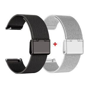 20mm 22mm Metal+Leather Watch Band For Amazfit Active Max/Bip 6 5 3 Strap Bracelet For Amazfit GTR GTS 4 3 2/Stratos 3 2S Correa