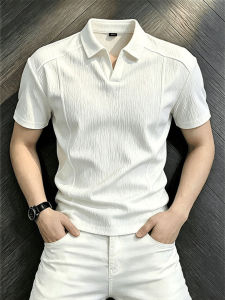 LIUBU | Cooling American Texture Mens Polo Shirt V-neck
