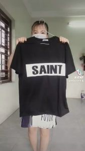 [ FRESHIP ]Áo phông nam nữ Áo phông saint  Áo phông nam  Áo phông nữ Áo thun nam nữ Áo thun nữ áo cotton nam nữ