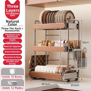 MEICHUWUYU | Multi-purpose 304 Stainless Steel Dish Drying Rack