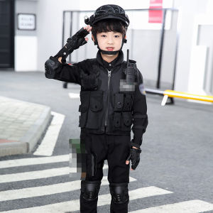 Childrens Police Uniform Police Uniform Suit Boys Special Forces Clothes Girls Gift Police Equipment Performance Clothes