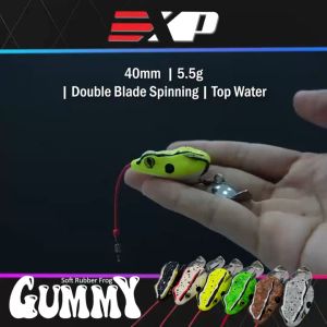 EXP GUMMY FROG Soft Rubber Frog Expert For Snakehead Hunter Haruan/Toman Bunga/Bujuk umpan casting haruan katak kevlar