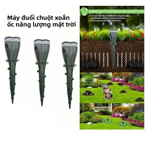Thiết Bị Đuổi Chuột Chũi Bằng Năng Lượng Mặt Trời Chống Thấm Nước Dạng Cọc Rung Ngoài Trời Đuổi Chuột Chù Chuột Đồng Máy Đuổi Côn Trùng Siêu Âm