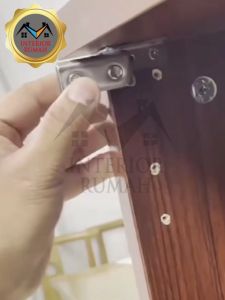 Engsel Pintu Lemari Pivot Kaca Kayu Penjepit Kaca T96L Plat Besar Kaca Keramik