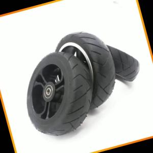 5 Inch 5.5x2 Solid Wheel with Good Quality Nes Carbon Fiber Scooter Solid Tire with Alloy Rim Tires Dolly