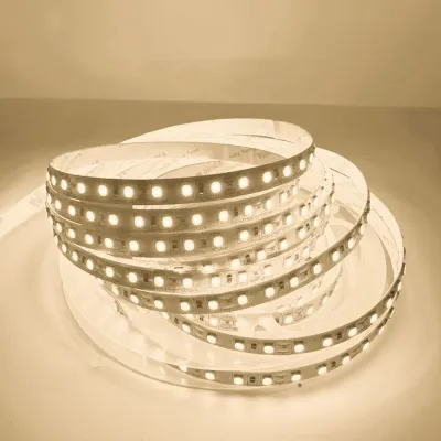 ไฟแถบ LED SMD2835 10M 5M 12V 24V ความหนาแน่นสูง 240LEDs/M ปรับความสว่างได้ แถบไฟแบบยืดหยุ่นสำหรับตกแต่งห้องและพื้นหลังทีวี
