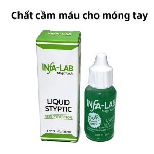 Dụng Cụ Cầm Máu Nghệ Thuật Móng Tay INFA-LAB 15ml Chất Liệu Nhựa Giúp Cầm Máu Nhanh Dùng Riêng Cho Tiệm Nail.