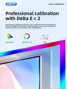 KUYCON 5K Display 27 Inch Ultra HD Computer Monitor External G27P Mirror Screen Design Special Entertainment Office Monitor