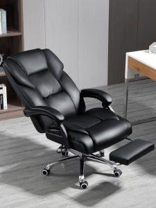Executive Chair Office Leather Reclining Nap Adjustable Office Chair Plaid Long Sitting Computer Chair For Home Business Seat