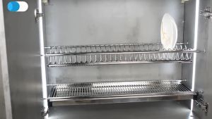 Stainless Steel Kitchen Cabinet Built In Dish Rack Rak Pinggan Almari Dapur Rak Kabinet Dishrack Drainer Plate Cup