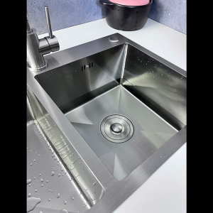 PACKONE Stainless Steel Sink 201 Stainless Steel Silver 2.77MM Kitchen Sink Dishwashing Menu Double Trough Wash Basin