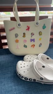 TẶNG KÈM CHARM GẮN TÚI- túi crocs đi biển du lịch tiện dụng nhựa cao cấp siêu nhẹ bền đẹp size to