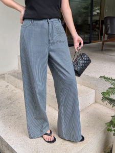 MASISI | Relaxing Wide Leg Stripe Trousers