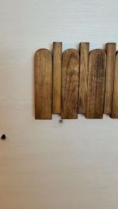 Móc Gỗ Nam Châm Màu Nâu - Móc Gỗ Thiết Kế Mới Treo Tường Trang Trí Nhà Cửa Hiện Đại DGH-481