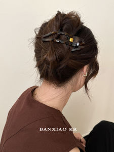 Elegant Large Size Duckbill Hair Clip Womens Fashionable One-Row Tail Hairpin Back of Head Hair Clip Stylish Hair Accessories
