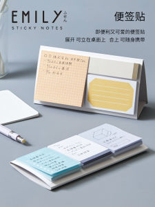 KING JIM Emily Post-it Notes Đặt Đứng Calender Style N Lần 90 Lá Trang Giấy Ghi Chú Đồ Dùng Văn Phòng Phẩm