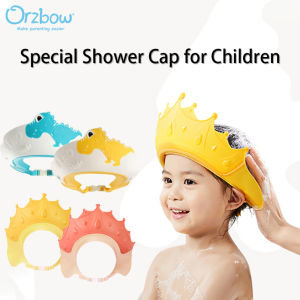 Orzbow Baby Shower Cap Shampoo Bathing Waterproof Hat Baby Ear Protection Safe Baby Shower Bath Cap