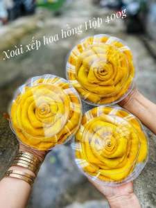 Xoài Sấy Lạnh Xếp Hoa Hồng hộp 370g