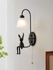 MIYUN | Vintage French Retro Minimalist Black Bunny Wall Light