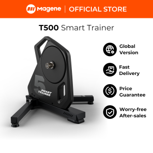 Magene T500 Self-Powered Indoor Bike Trainer - High-Precision 2200W Smart Cycling Trainer with Multi-Terrain Modes for Realistic Home Training & Fitness