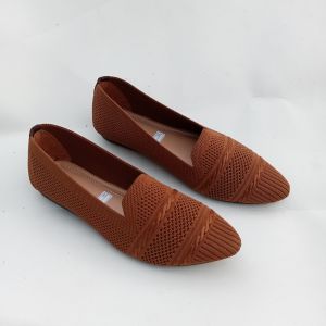 sepatu sandal wanita rajut import flat terlaris insol karet