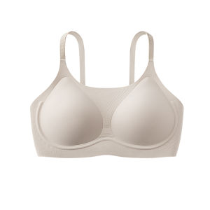 YOUKESHU | Soft Support Vest Style Bra Womens Thin Seamless Gathered Underwear No Side Breast Collection Smooth Surface No Steel Ring