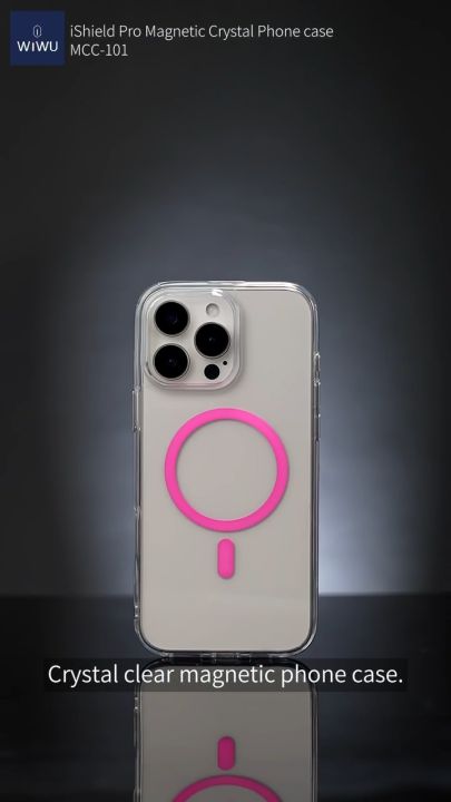 Wiwu iShield Pro Magnetic Shockproof Case for iPhone 16/16 Pro/16 Plus/16  Pro Max Non-Yellowing, Screen Camera Protection, TPU Material