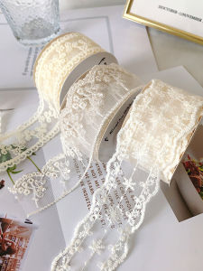 ผ้าลูกไม้ DIY ทำมือ ผ้าลายผีเสื้อ ตกแต่งผม ตกแต่งกระโปรง วัสดุตกแต่งเสื้อผ้า ผ้าตาข่าย ผ้าลูกไม้ วัสดุตกแต่งเสื้อผ้า