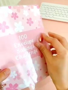 MEMORY 100 Envelope Savings Money Challenge Binder A5 Savings Challenges Binder Budget Binder With 25 Cash Envelopes For Budgeting Planner & Saving Money