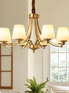 MINGRU | Elegant European Style Copper Chandelier Set