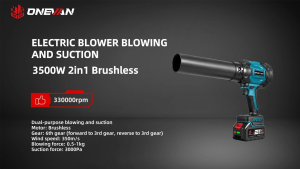 Fast Shipping🚚3500W Brushless Electric Turbo Blower Jet Fan 2in1 Vacuuming 350M/S Leaf Dust Blowing Tool For Makita 18V Battery Pin