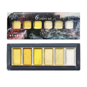 6 colors set Watercolor paint for Professional for artists and craftersIllustrations Drawing Lettering