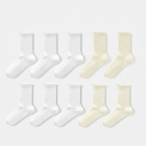 Secret World | Ballet Style Antibacterial Anti-Odor Breathable Medium Calf Socks