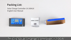 LCD Solar Charge Controller 10A 20A 30A 60A Dual USB PWM Battery Regulator with Display for Solar Panel System