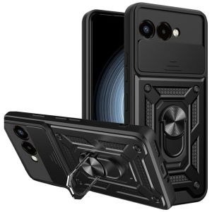 Kickstand Armor Case For T-Mobile Revvl 8 5G Cover Lens Protection With Ring Stand Holder Coque Fundas
