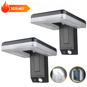LED Solar Outdoor Lights 120° Foldable Wall Lamp Motion Sensor Super Bright Spotlights Lamp Security Waterproof Patio Garden 1~3