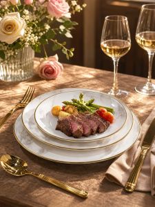 JINGDITAOCI | Ceramic Bone China Dinnerware Set