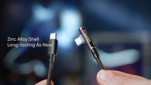 [New] MCDODO 90° L Shape 100W PD C to Type-C Fast Charge Data Cable USB C to C Quick Charging Transparent CA340 1.2m Accessories Phone Kabel  Charger