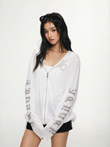 A chock | American Street Style Hooded UV Protective Thin Jacket