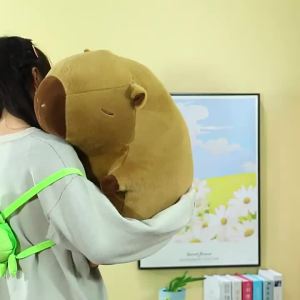 Cute Capybara Plushie Toy Turtle Bag Capybara Plush Doll Soft Stuffed Toys Kid Birthday Gifts