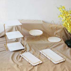 3-Tier Cake and Dessert Display Stand Ceramic