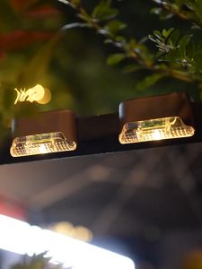 KANKA Solar Llight Path Deck Step Lamp Path Stair Outdoor Garden Lights Waterproof Balcony Lighting Decor for Patio Stair Fence Light