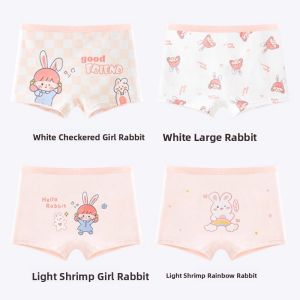 miiow | Pure Cotton Antibacterial Childrens Underwear Girls Boxer Shorts Developmental Stage Baby Boys Briefs Breathable Comfortable